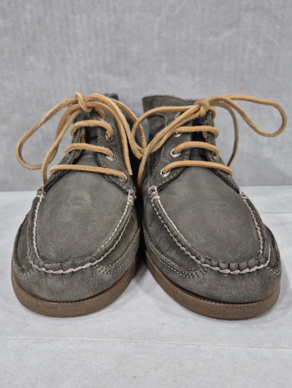 Sperry Top Sider nubuck chukka boots men's 9M olive green soft leather nautical - Picture 4 of 15